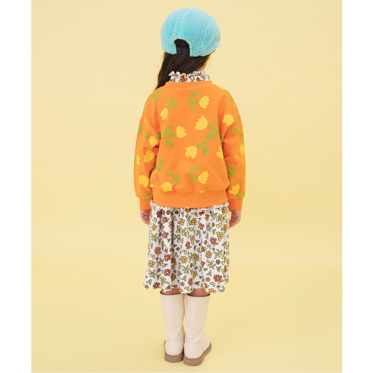 WEB限定  レトロ総柄ベロアワンピース | F.O.Online Store | 詳細画像7 