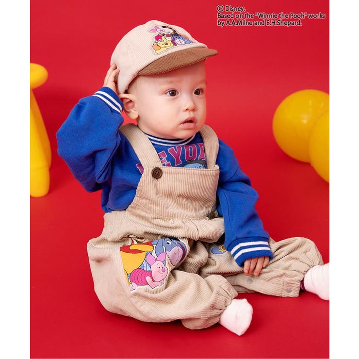 ベージュ | 【リンク】ディズニーキャラクター くまのプーさん/ベビーサロペット | F.O.Online Store