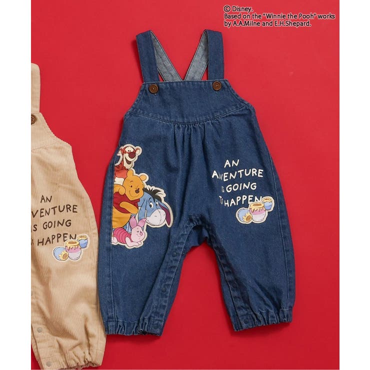 デニム | 【リンク】ディズニーキャラクター くまのプーさん/ベビーサロペット | F.O.Online Store