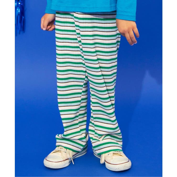 グリーン | カラフルリブパンツ | F.O.Online Store