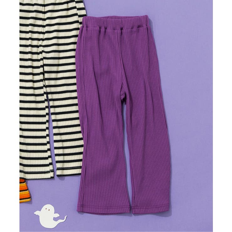 パープル | カラフルリブパンツ | F.O.Online Store