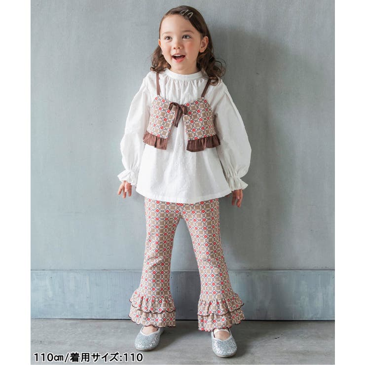 【リンク】レトロ柄フリルパンツ(セットアップ可)  10分丈 | F.O.Online Store | 詳細画像3 