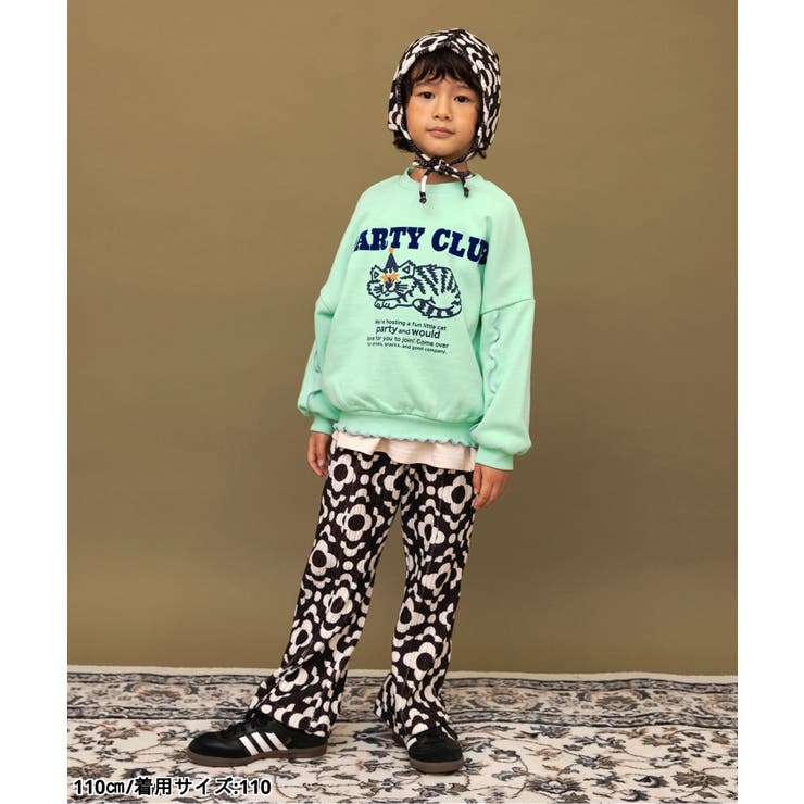 【リンク】レトロパターンフレアパンツ  10分丈 | F.O.Online Store | 詳細画像3 