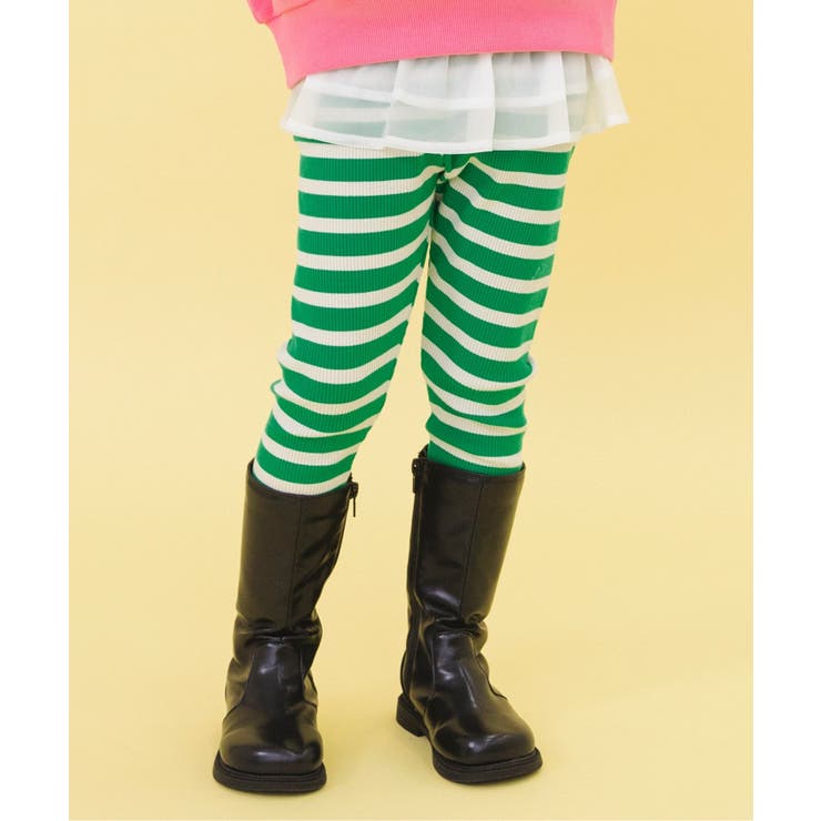 グリーン | WEB限定  ボーダーリブパンツ | F.O.Online Store