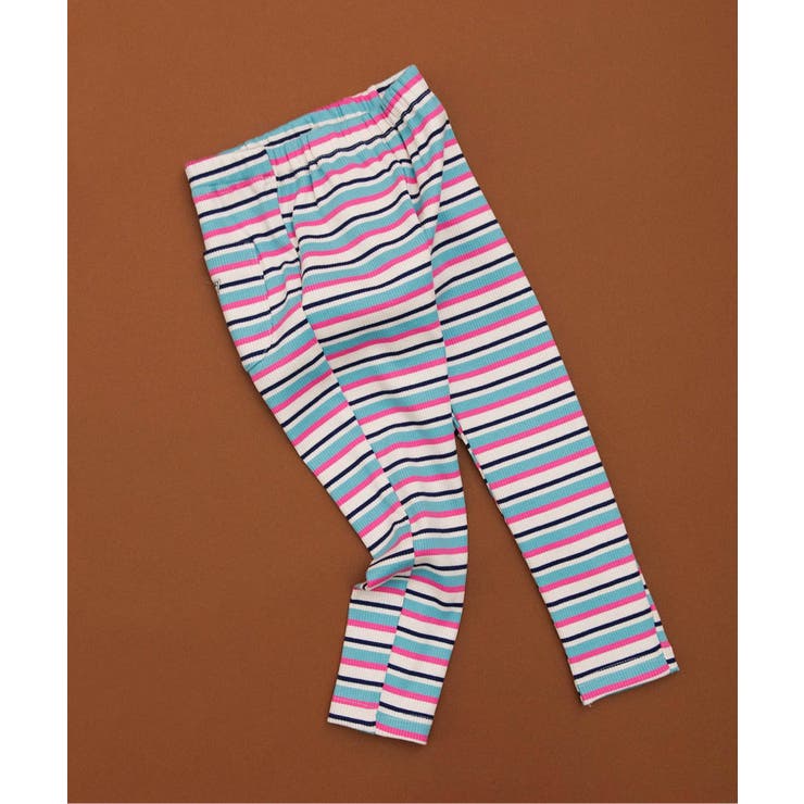 ミント | DAISUKI リブボーダーパンツ  9分丈 | F.O.Online Store
