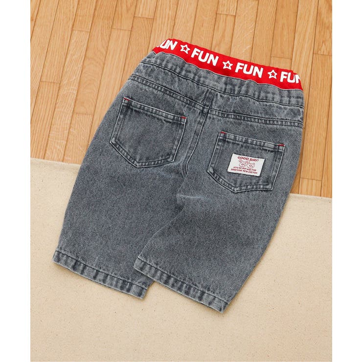 デニム | Bpop ウエストゴム見せパンツ  10分丈 | F.O.Online Store
