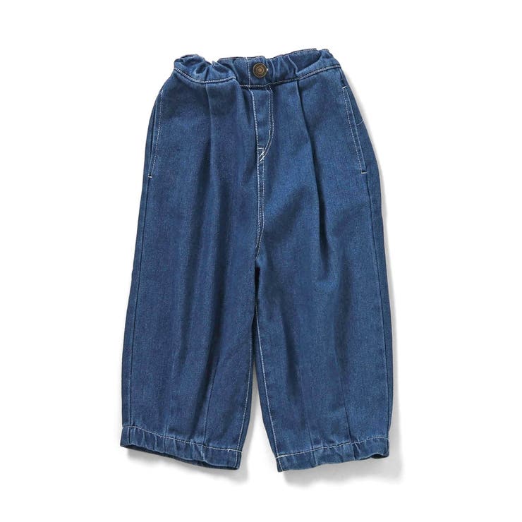 ブルー | WEB限定  ゆったりタックデニムパンツ | F.O.Online Store