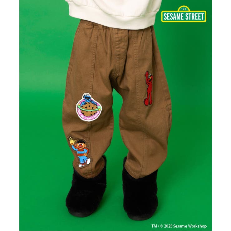 キャメル | WEB限定  セサミストリート ワッペンパンツ  10分丈 | F.O.Online Store