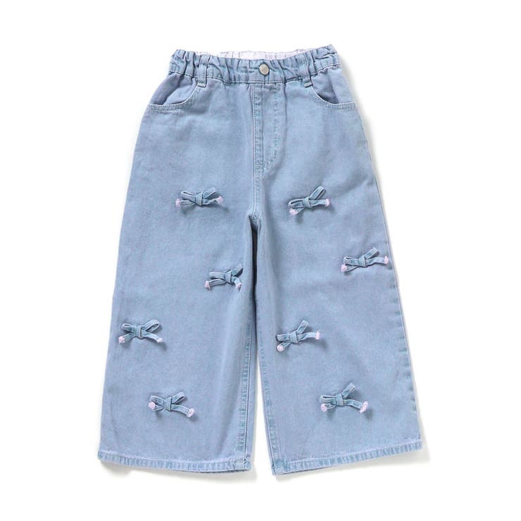 サックス | リボンデニムパンツ  10分丈 | F.O.Online Store