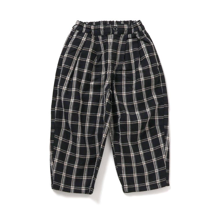 チェック柄 | ワイドタックパンツ  10分丈 | F.O.Online Store