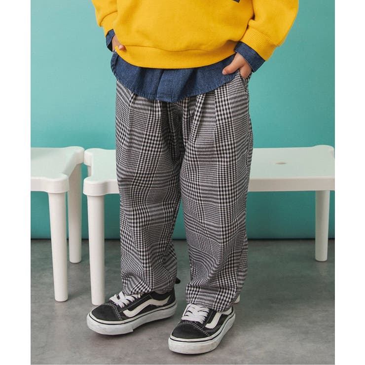 グレー | ワンタックチェックパンツ  10分丈 | F.O.Online Store