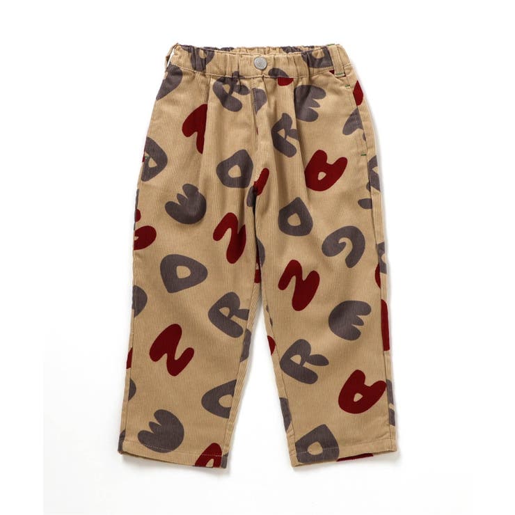 ベージュ | 総柄ワンタックコーデュロイパンツ  10分丈 | F.O.Online Store