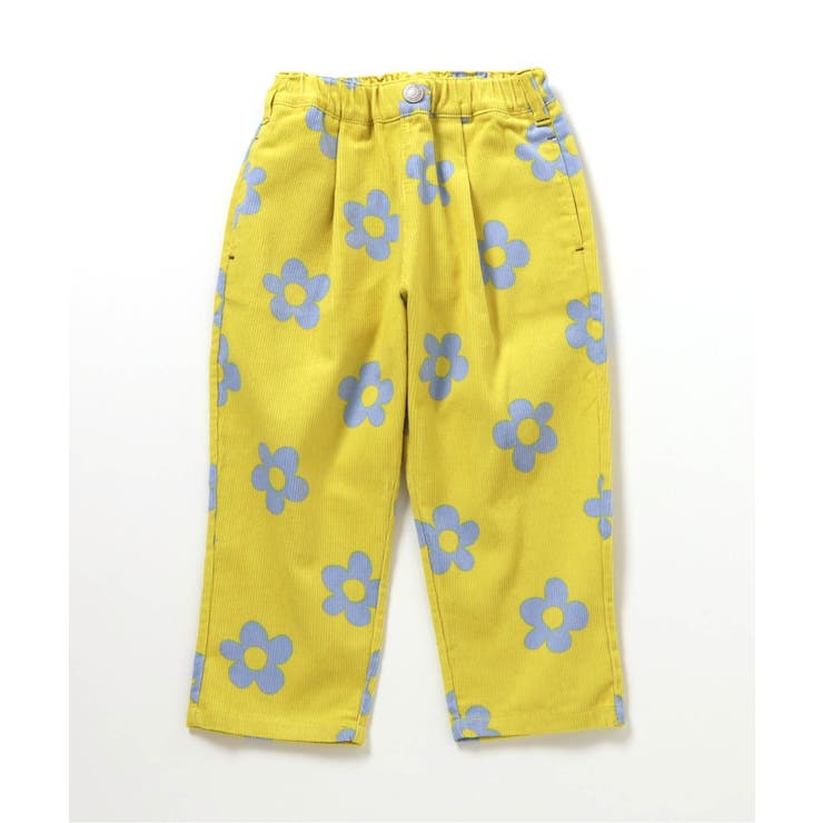ライム | 総柄ワンタックコーデュロイパンツ  10分丈 | F.O.Online Store