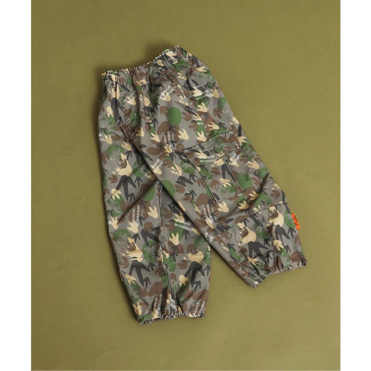 カーキ | ダイナソー足あとカモフラワイドボトム  10分丈 | F.O.Online Store
