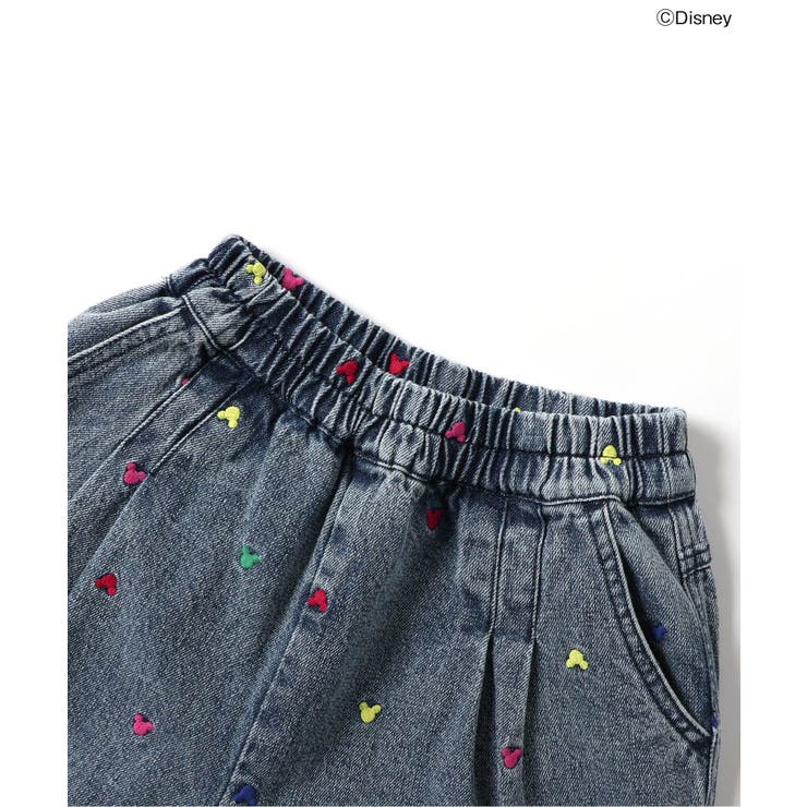 WEB限定 ディズニーキャラクター 総刺繍ワイドパンツ[品番
