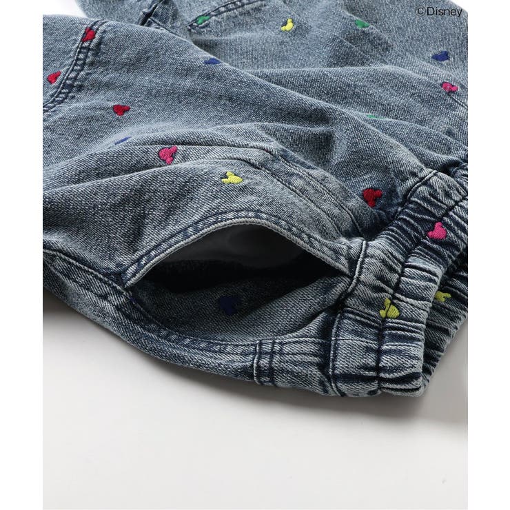 WEB限定 ディズニーキャラクター 総刺繍ワイドパンツ[品番