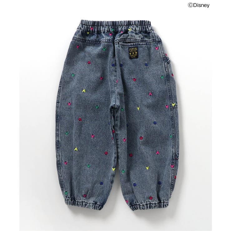 WEB限定 ディズニーキャラクター 総刺繍ワイドパンツ[品番