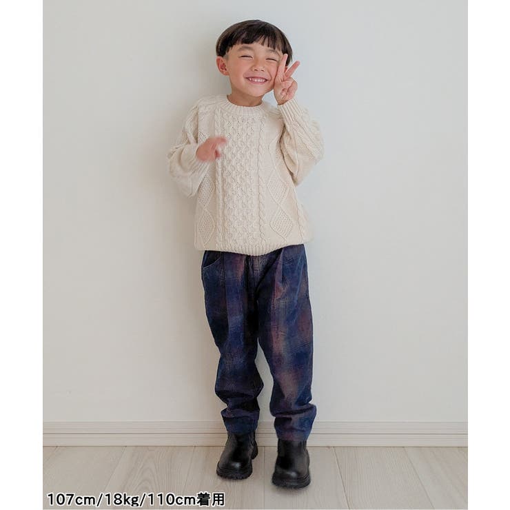 インディゴコーデユロイチェックパンツ | F.O.Online Store | 詳細画像4 