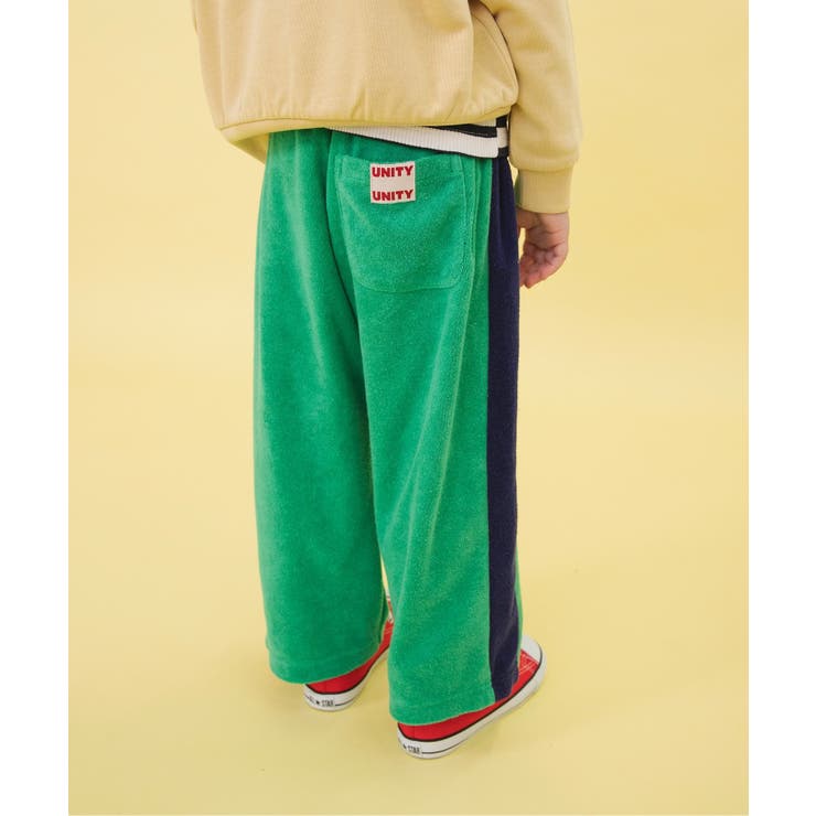 グリーン | WEB限定  サイドラインパイルトラックパンツ  10分丈 | F.O.Online Store