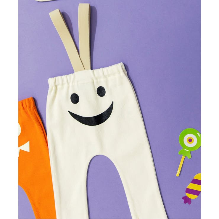 アイボリー | サス付きお顔モチーフレギンス | F.O.Online Store