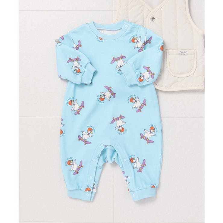 サックス | Bpop 総柄カバーオール | F.O.Online Store