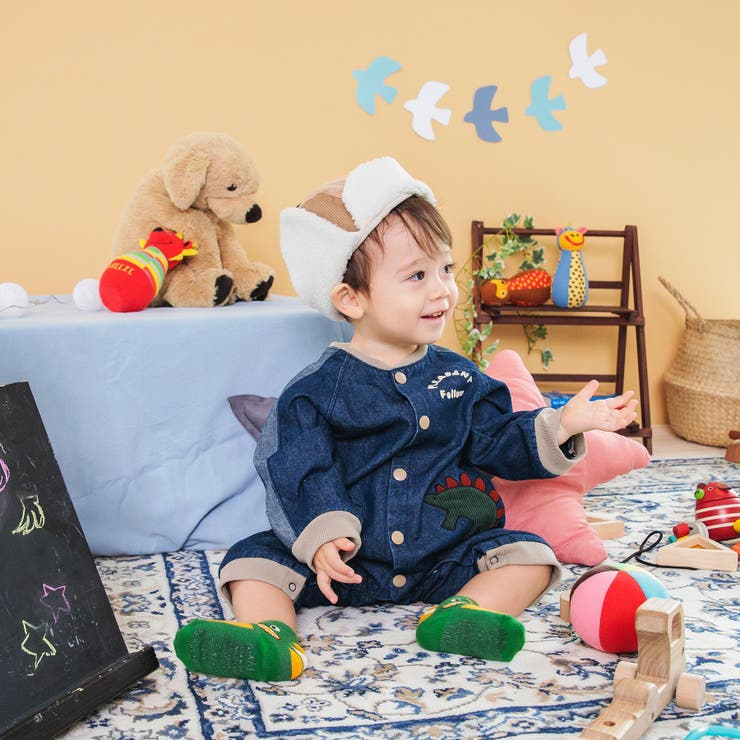 恐竜スタジャンカバーオール[品番：FOKK0016804]｜F.O.Online Store