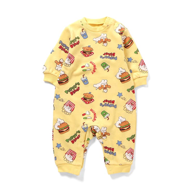 イエロー | Bpop 総柄カバーオール | F.O.Online Store