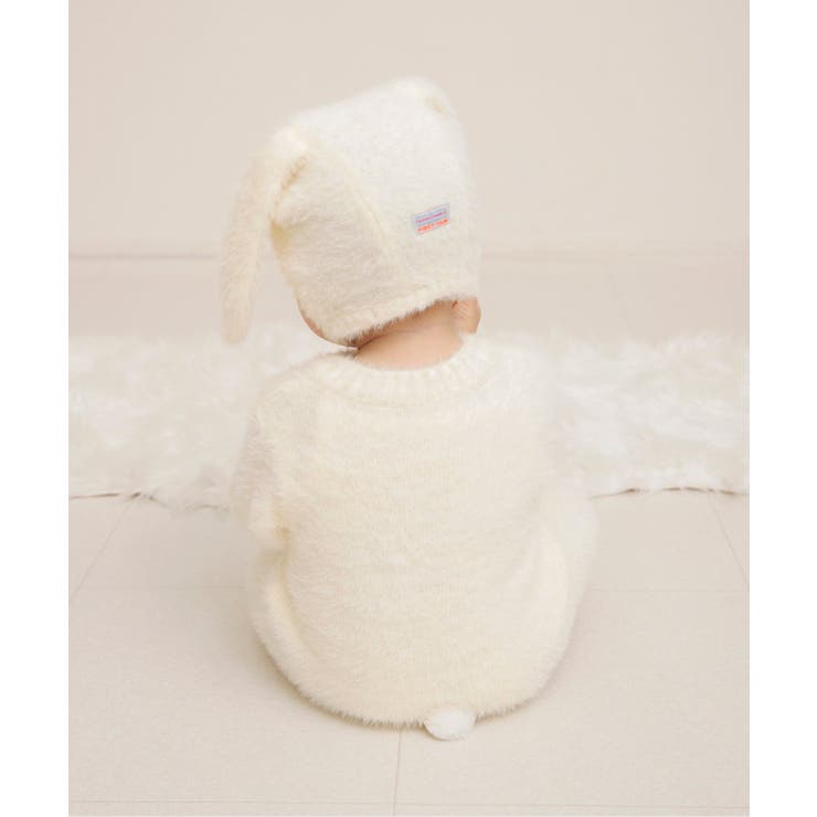 FUN!FAN!ANIMAL マシュマロカバーオール＆ボンネットセット | F.O.Online Store | 詳細画像25 