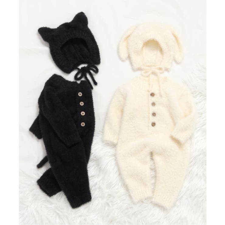 FUN!FAN!ANIMAL マシュマロカバーオール＆ボンネットセット | F.O.Online Store | 詳細画像28 
