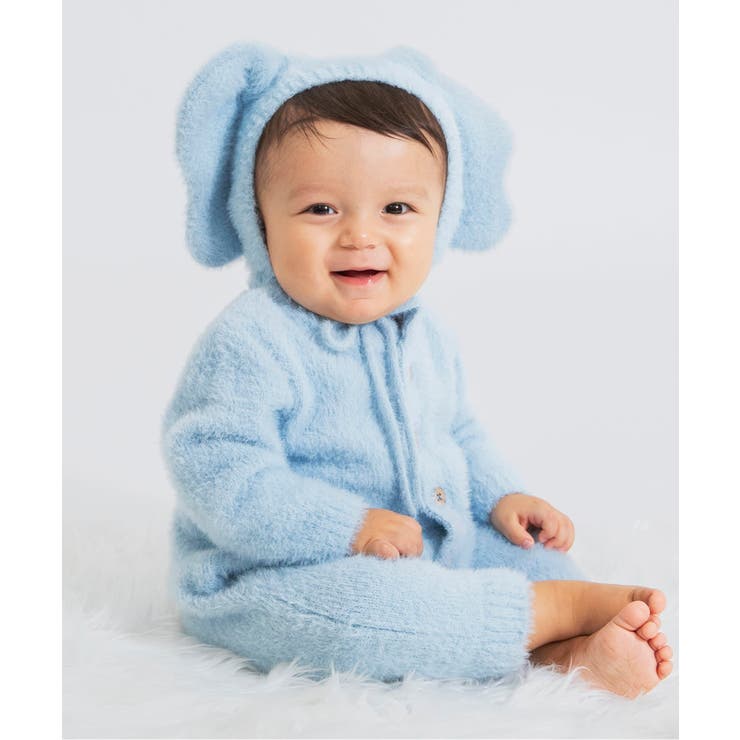 ブルー | 【FUN!FAN!ANIMAL】シャギーカバーオール＆ボンネット | F.O.Online Store