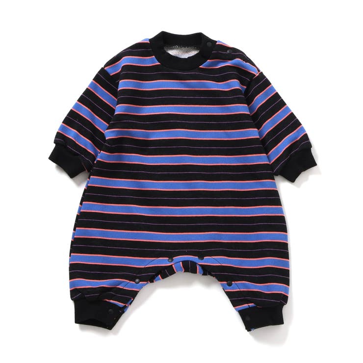 ブラック | 【リンク】マルチボーダーカバーオール  | F.O.Online Store