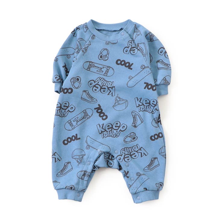 サックス | WEB限定 【リンク】バラエティ裏毛カバーオール  | F.O.Online Store