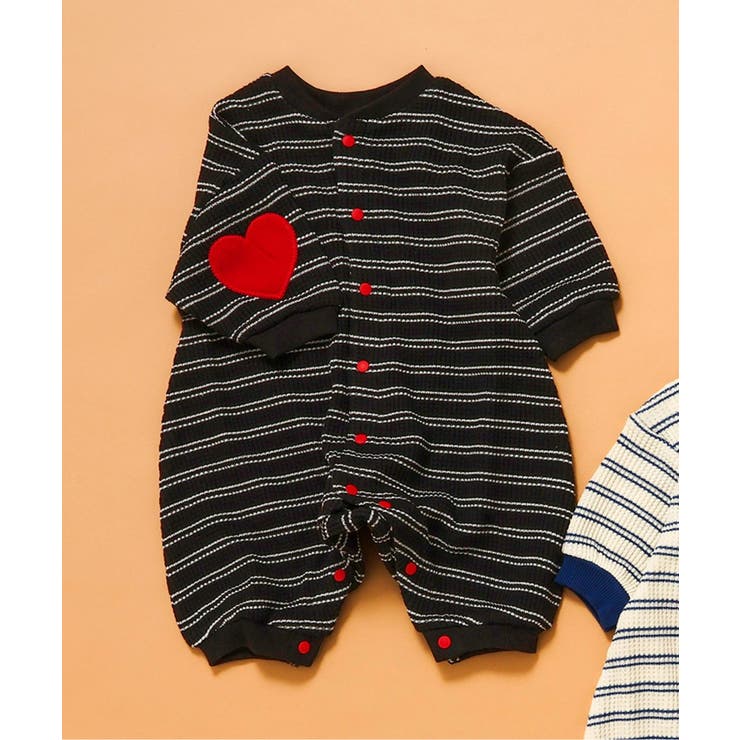 ブラック | 【リンク】エルボーパッチワッフルカバーオール  | F.O.Online Store