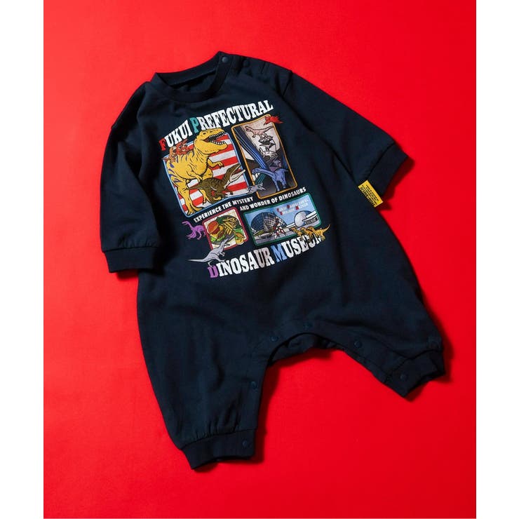 ネイビーブルー | 福井県立恐竜博物館コラボ ロゴモチーフカバーオール | F.O.Online Store