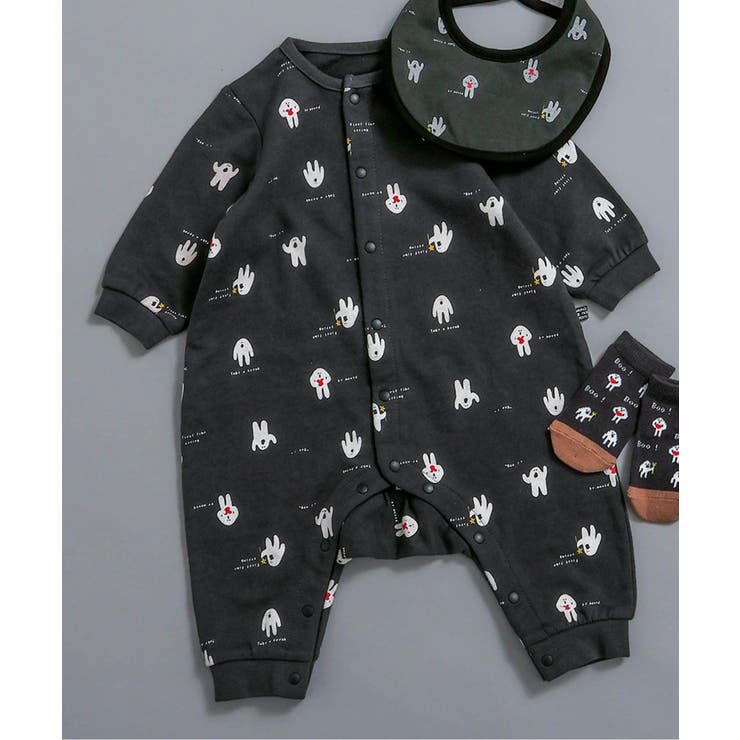 チャコール | 総柄ロンパス マイファーストブリーズ | F.O.Online Store