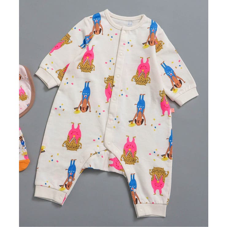 オフホワイト | 総柄ロンパス マイファーストブリーズ | F.O.Online Store