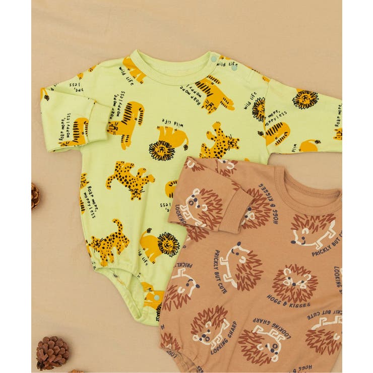 レモンイエロー | Bpop どうぶつ総柄ボディオール | F.O.Online Store