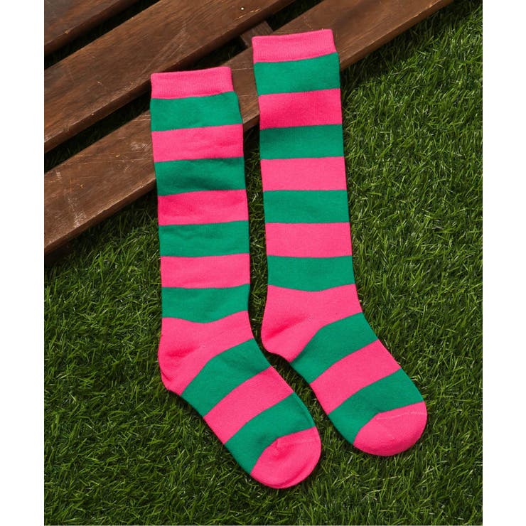 ピンク | カラフルネオンハイソックス | F.O.Online Store