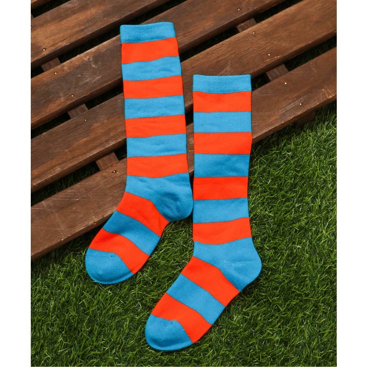 ターコイズブルー | カラフルネオンハイソックス | F.O.Online Store