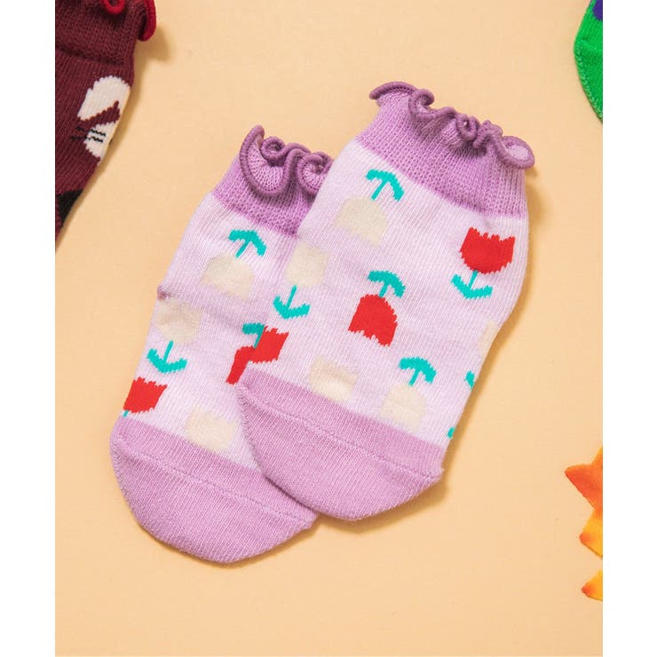 ラベンダー | バラエティ総柄ソックス マイファーストブリーズ | F.O.Online Store