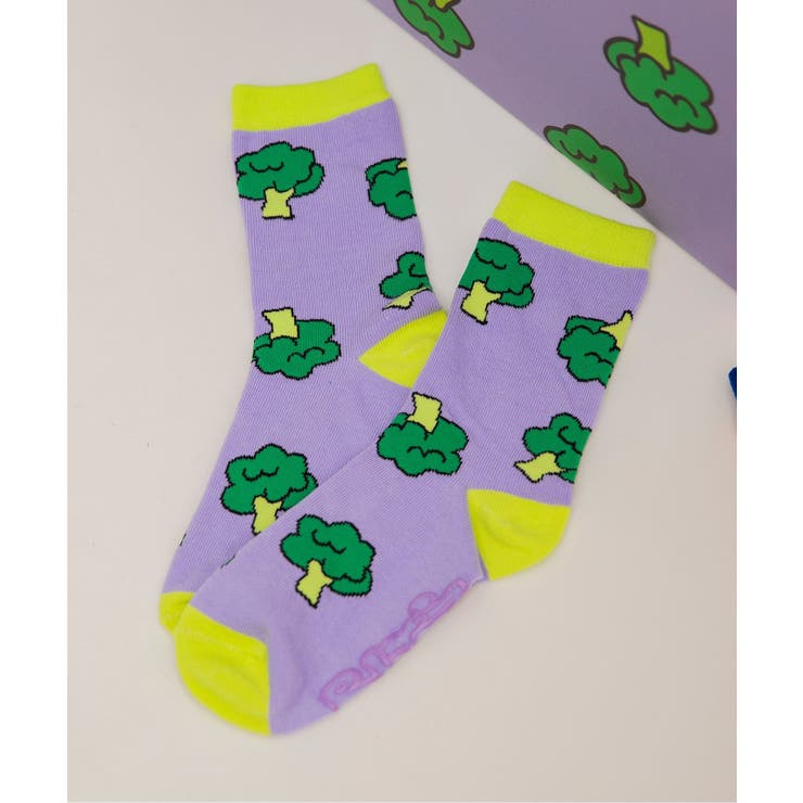 パープル | BIT'Z ユニーク総柄ソックス | F.O.Online Store