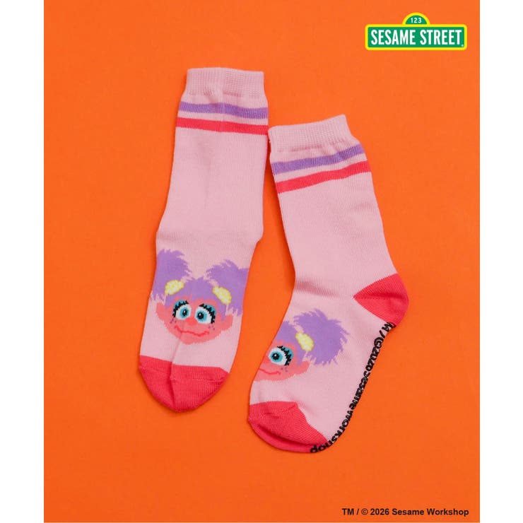 ピンク | 【リンク】SESAME STREET フェイスモチーフソック  | F.O.Online Store