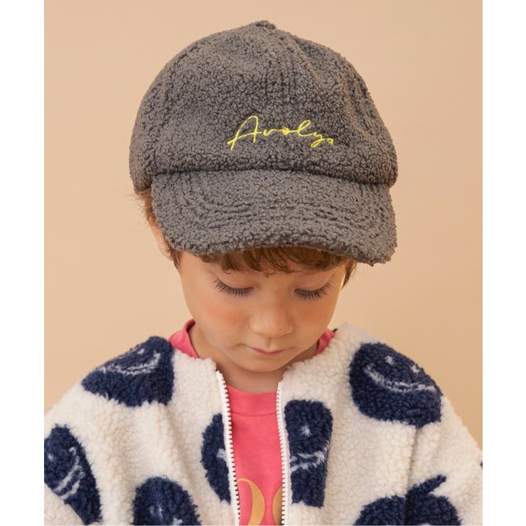 グレー | ボア刺繍ロゴCAP | F.O.Online Store