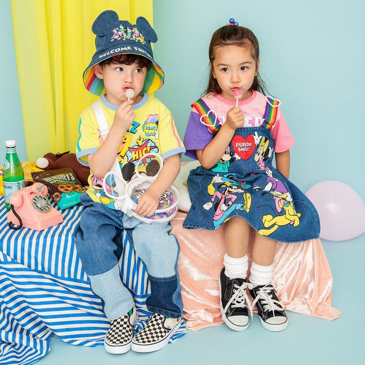 ディズニーキャラクター 耳付きレインボーバケハ[品番：FOKK0020143