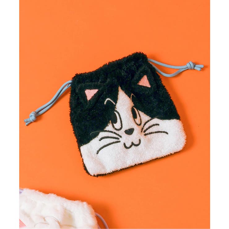 ブラック | BREEZY CATS モチーフ巾着  | F.O.Online Store