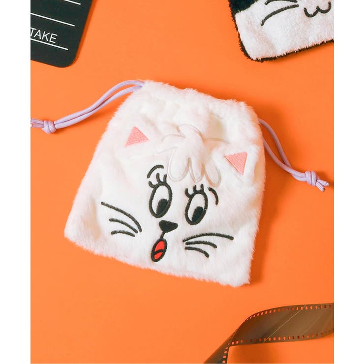 アイボリー | BREEZY CATS モチーフ巾着  | F.O.Online Store