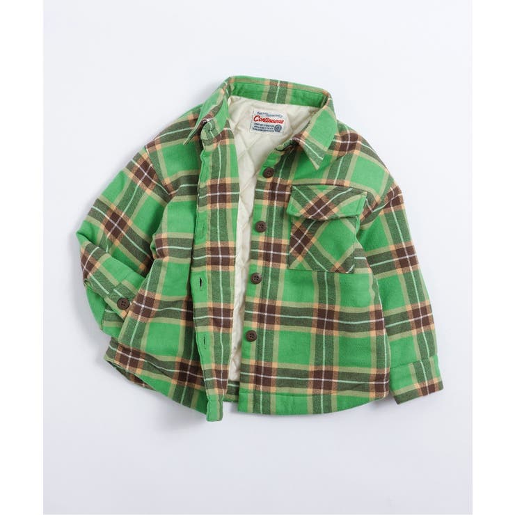 グリーン | 起毛チェックシャツジャケット | F.O.Online Store