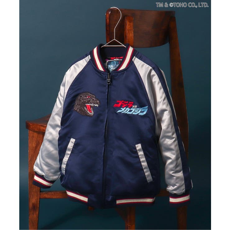ネイビーブルー | 【ゴジラ】ゴジラVSリバーシブルスカジャン | F.O.Online Store