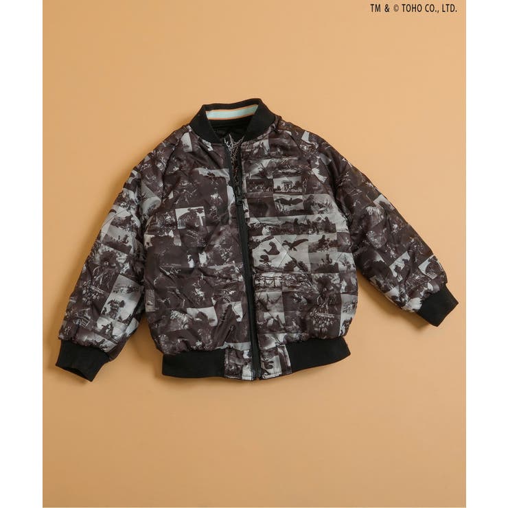 ゴジラ】 蓄光刺繍リバーシブルスカジャン[品番：FOKK0025382]｜F.O.