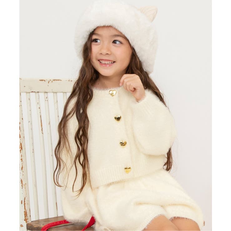 オフホワイト | シャギーニットカーディガン | F.O.Online Store